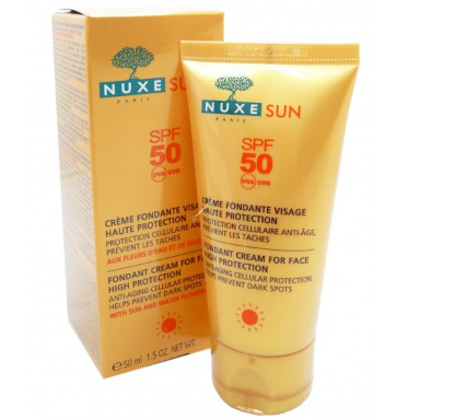 Nuxe Sun Creme Fondante Visage Haute Protection Spf